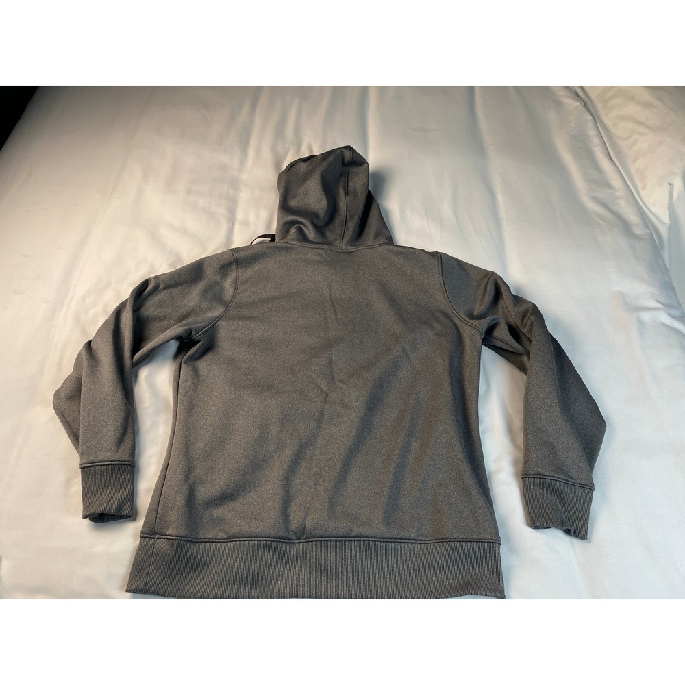 Under Armour Hoodie Women Large Gray Pink Excellent Storm Fleece Pullover - Picture 10 of 10